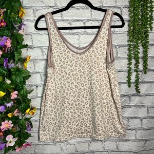 ]🌼3/$30🌼Nicole Miller New York Leopard Printed Super Soft Swing Tank Size Med.